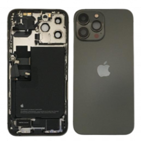 Châssis Arrière iPhone 13 Pro Max (A2484 / A2641 / A2643 / A2644 / A2645) avec Batterie Noir (Origine Démonté) - Grade A